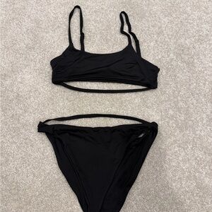 Naked Wardrobe Sleek Black Bikini